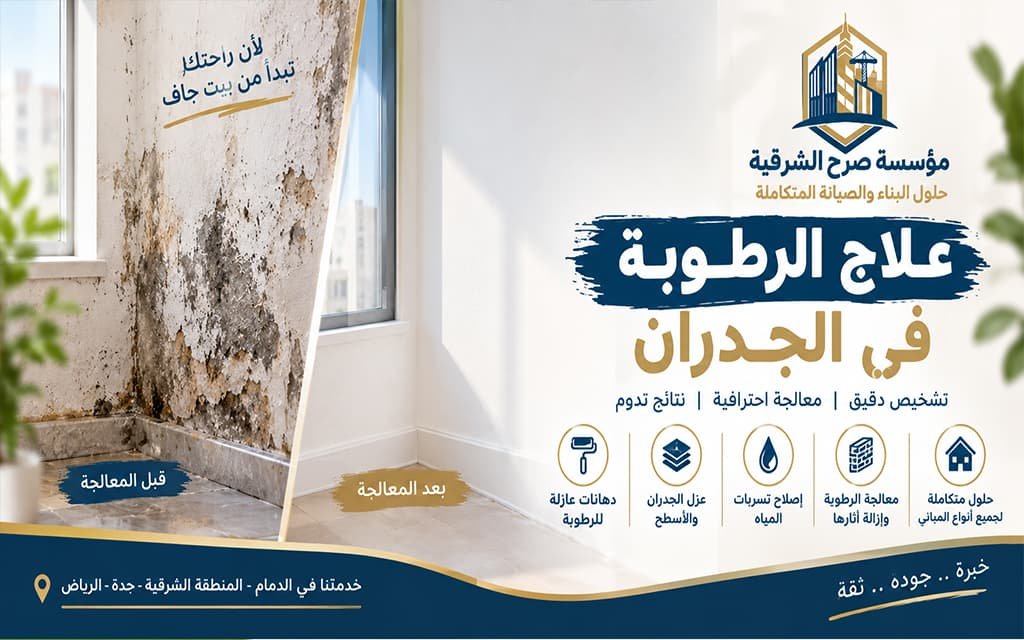 شركة علاج الرطوبة في الجدران بالدمام